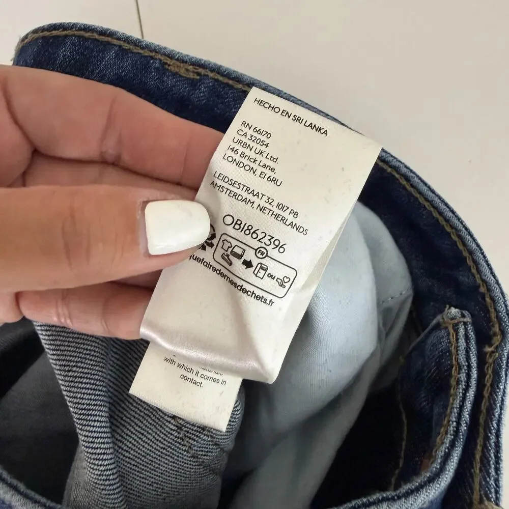 Pilcro Anthropologie The Francais High Rise Cuffed Jeans 30L - 27